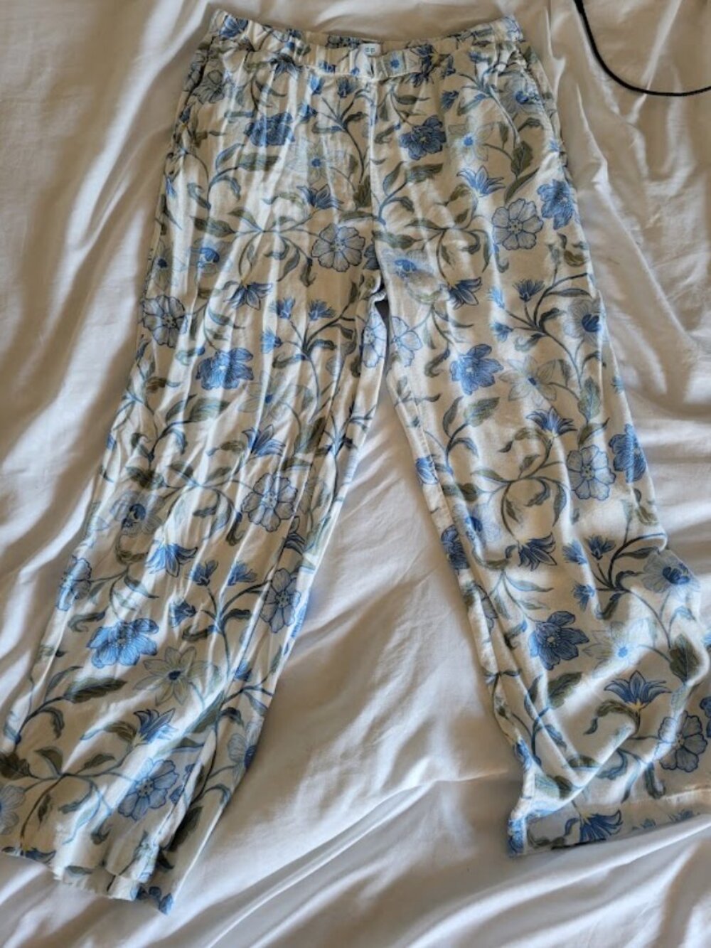 Dip Women's Blue Floral Lounge Pajama Pants Size Small